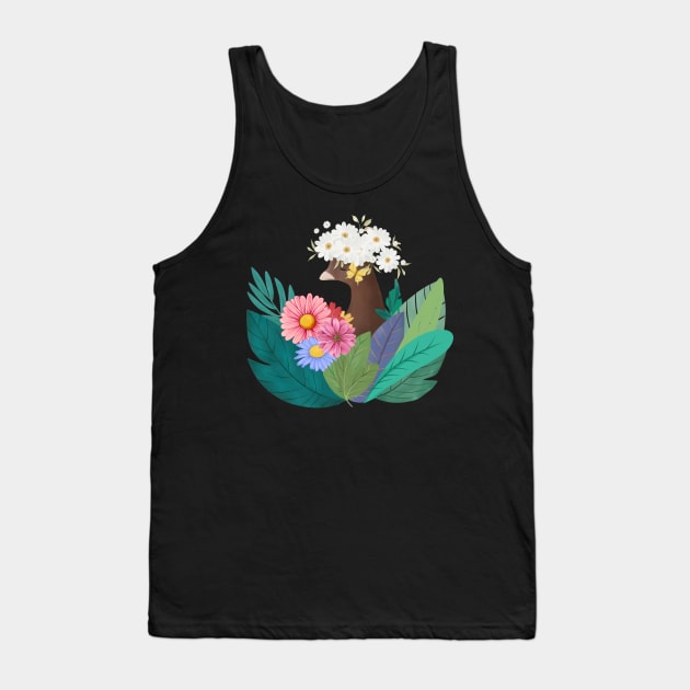 Blossoming Tranquility Tank Top by FashionPulse